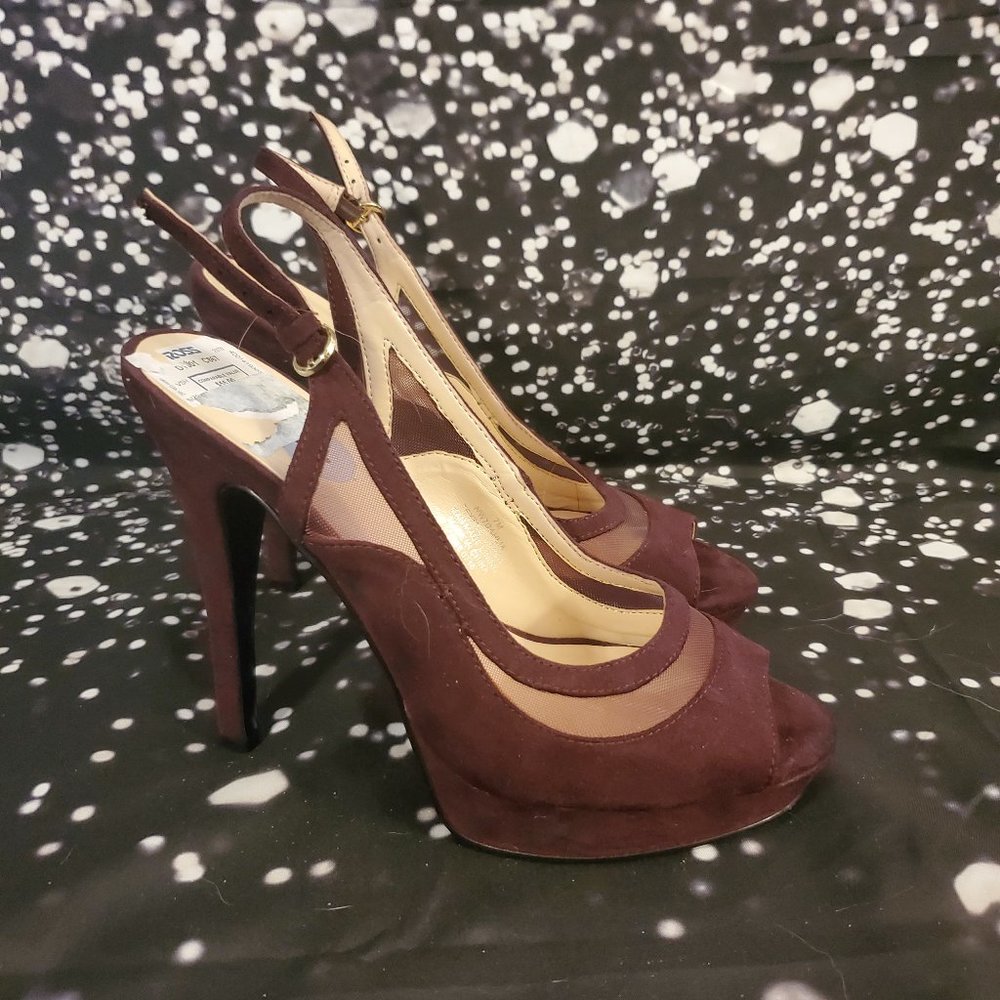 Nine West Maroon High Heels